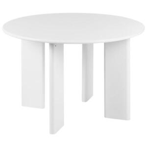 Beliani JÍDELNÍ STŮL 120/120 cm Bílý Cosmo obraz