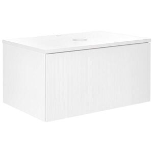 Beliani NÁSTĚNNÝ Waschtischunterschrank 80 cm Bílý Alzira obraz