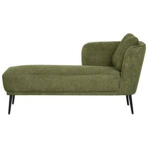 Beliani ČALOUNĚNÉ LEHÁTKO CHAISE LONGUE Zelené Artheze obraz