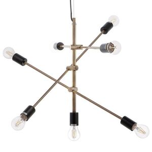 Beliani ZÁVĚSNÉ SVÍTIDLO Cremera 74/52/126 cm obraz