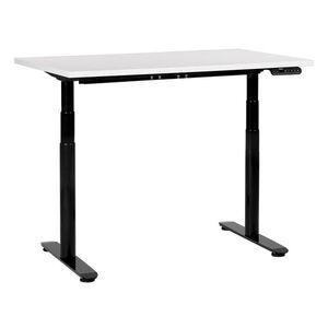 Beliani PSACÍ STŮL bíločerný 120/72 cm elektrický výškově nastavitelný Destin IV obraz