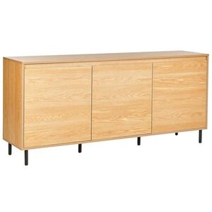 Beliani SIDEBOARD Světlejší Odstín dřeva Nikea obraz