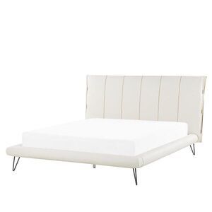 Beliani POSTEL 160/200 cm Krémová Betin obraz