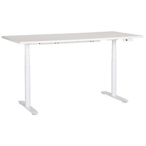 Beliani PSACÍ STŮL bílý 180/80 cm elektrický výškově nastavitelný Destin IV obraz