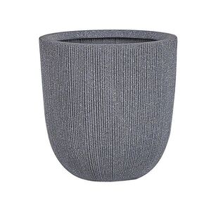 Beliani KVĚTINÁČ šedý kulatý 44/44/48 cm Chios obraz