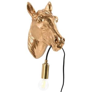 Beliani NÁSTĚNNÁ LAMPA Zlatá Philippe obraz