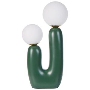 Beliani STOLNÍ LAMPA Zelená Tulun obraz