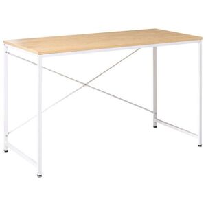 Beliani PSACÍ STŮL Světle hnědý/Bílý 120/60 cm Andaste obraz