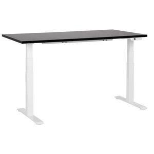 Beliani VÝŠKOVĚ NASTAVITELNÝ Psací stůl Elektrický 160/72 cm Černý Destin III obraz