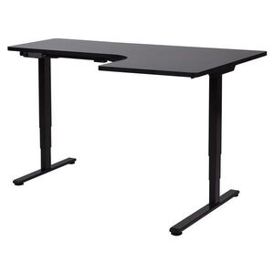 Beliani PSACÍ STŮL 160x60 cm elektrický Černý Destines obraz