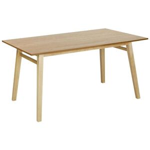 Beliani JÍDELNÍ STŮL 150/90 cm Světlý Dřevo Varley obraz