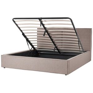 Beliani ČALOUNĚNÁ POSTEL 180/200 cm Taupe Moissac obraz