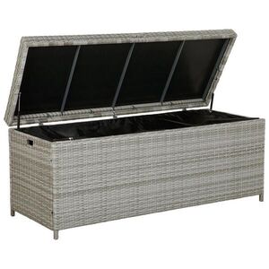 Beliani ÚLOŽNÝ BOX NA POLSTROVÁNÍ Ratan šedý 158/63 cm Modena obraz