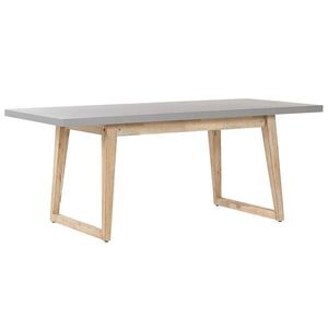 Beliani ZAHRADNÍ STŮL Beton/Akáciové dřevo 180/90 cm Oria obraz