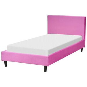 Beliani ČALOUNĚNÁ POSTEL 90/200 cm Fuchsia Fitou obraz