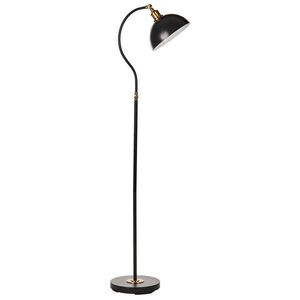 Beliani STOJACÍ LAMPA Černá/Bílá/Zlatá Lennon obraz