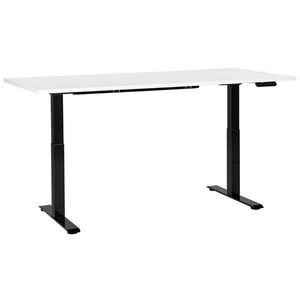 Beliani PSACÍ STŮL bíločerný 180/80 cm elektrický výškově nastavitelný Destin III obraz