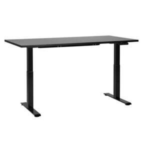 Beliani VÝŠKOVĚ NASTAVITELNÝ Psací stůl Elektrický 160/72 cm Černý Destin III obraz