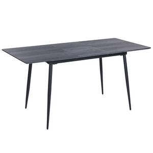 Beliani JÍDELNÍ STŮL šedý/černý 120-160/80 cm vysunovací Gelanda obraz