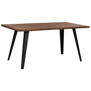 Beliani JÍDELNÍ STŮL 160/90/76 cm Tmavě hnědý, Černý Obdélníkový Witney obraz