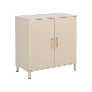 Beliani SIDEBOARD se 2 dveřmi Kov Béžový Ombura obraz