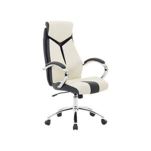 Beliani KANCELÁŘSKÁ ŽIDLE Polyester Béžová Formula obraz