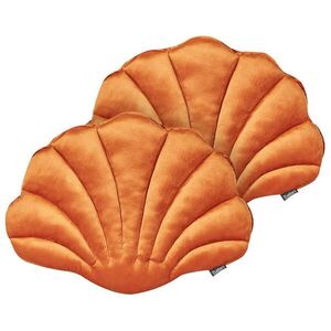 Beliani DEKORATIVNÍ POLŠTÁŘ sada 2 ks Oranžový 47/35 cm Consolida obraz
