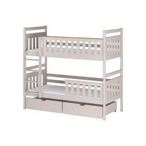 Kids Collective PATROVÁ POSTEL 90x200 cm se dvěma zásuvkami v kašmírové barvě obraz