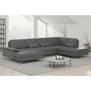 Sit & More SEDACÍ SOUPRAVA, textil, kůže, antracitová obraz