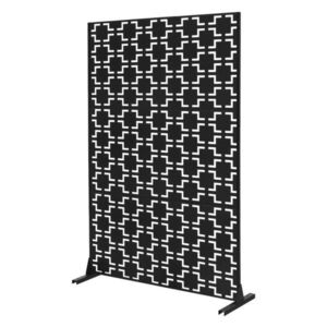 ML-DESIGN KOVOVÁ ZÁSTĚNA Milano 120 x 180 cm, černá, z oceli obraz