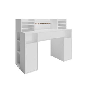 Vicco PSACÍ STŮL Bílá 126.8 x 50 cm XL s policemi obraz