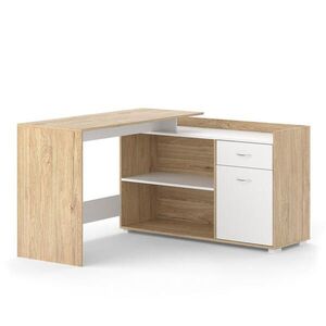 Vicco ROHOVÝ PSACÍ STŮL Noira Sonoma 135 x 77 cm se zásuvkou obraz