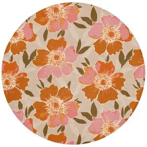 OnlyWow KOUPELNOVÁ PŘEDLOŽKA Květiny - Motiv - Retro 70x70 cm obraz