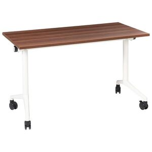 Beliani PSACÍ STŮL Skládací Tmavě hnědý 120/60 cm Cavi obraz