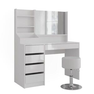 Vicco TOALETNÍ STOLEK Sherry Bílá/bílý vysoký lesk 119.8 cm 4 díly obraz
