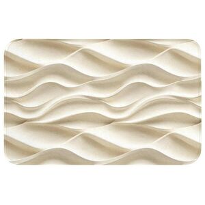 OnlyWow WC PŘEDLOŽKA Linie - Vlnité - Krémové 80x50 cm obraz