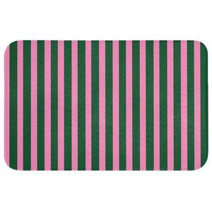 OnlyWow KOUPELNOVÁ PŘEDLOŽKA Svislé pruhy - zelená - růžová 80x50 cm obraz