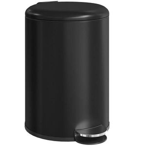 HOMCOM ŠLAPACÍ KOŠ 20 L s víkem Soft-Close, černý obraz