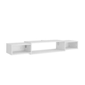 Vicco NÍZKÝ NÁBYTEK POD TELEVIZI Nordic Bílá 139.7 x 20.3 cm s otevřenými policemi obraz