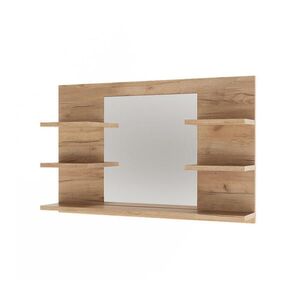 Vicco KOUPELNOVÁ ZRCADLOVÁ SKŘÍŇKA Wilbur Zlatý mocný dub 78 x 50 cm s policemi obraz