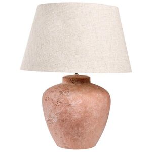 Beliani STOLNÍ LAMPA Hnědá Barton obraz