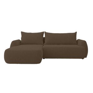 Fedve ECKSOFA MUNDUK II s rozkládací funkcí, Hnědá obraz