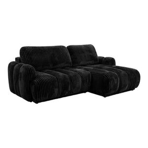 Fedve ROHOVÁ SOFA CAMILO s funkcí spaní, Černá obraz