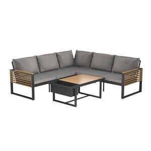 Ambia Garden TERASOVÁ SEDACÍ SOUPRAVA dřevo, kov, textil obraz