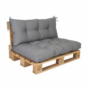 Relaxdays POLŠTÁŘE Šedá 2ks-set pro paletu 120x80 cm obraz