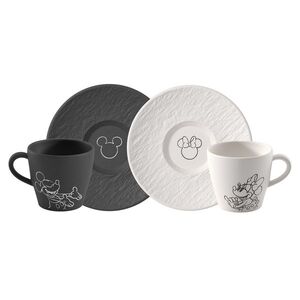 Kávový šálek s podšálkem Manufacture Rock - Mickey Mouse, 4 ks - Villeroy & Boch obraz