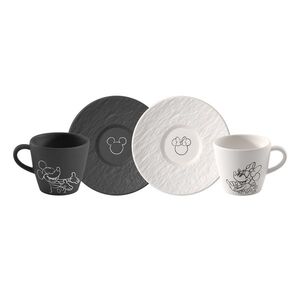 Espresso šálek s podšálkem Manufacture Rock - Mickey Mouse, 4 ks - Villeroy & Boch obraz