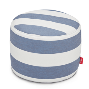 Sedací pouf Point Outdoor, více barev - Fatboy Barva: pruhovaná oceánově modrá obraz