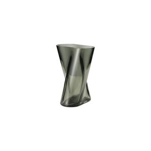 Skleněná váza Lituus kouřová, malá - Georg Jensen obraz