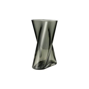 Skleněná váza Lituus kouřová, střední - Georg Jensen obraz